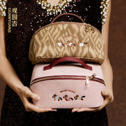 Pony Embroidered makeup Bag