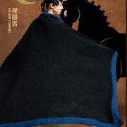Black & Blue Throw Blanket