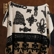 Lucky knot Dual-sided Throw Blank