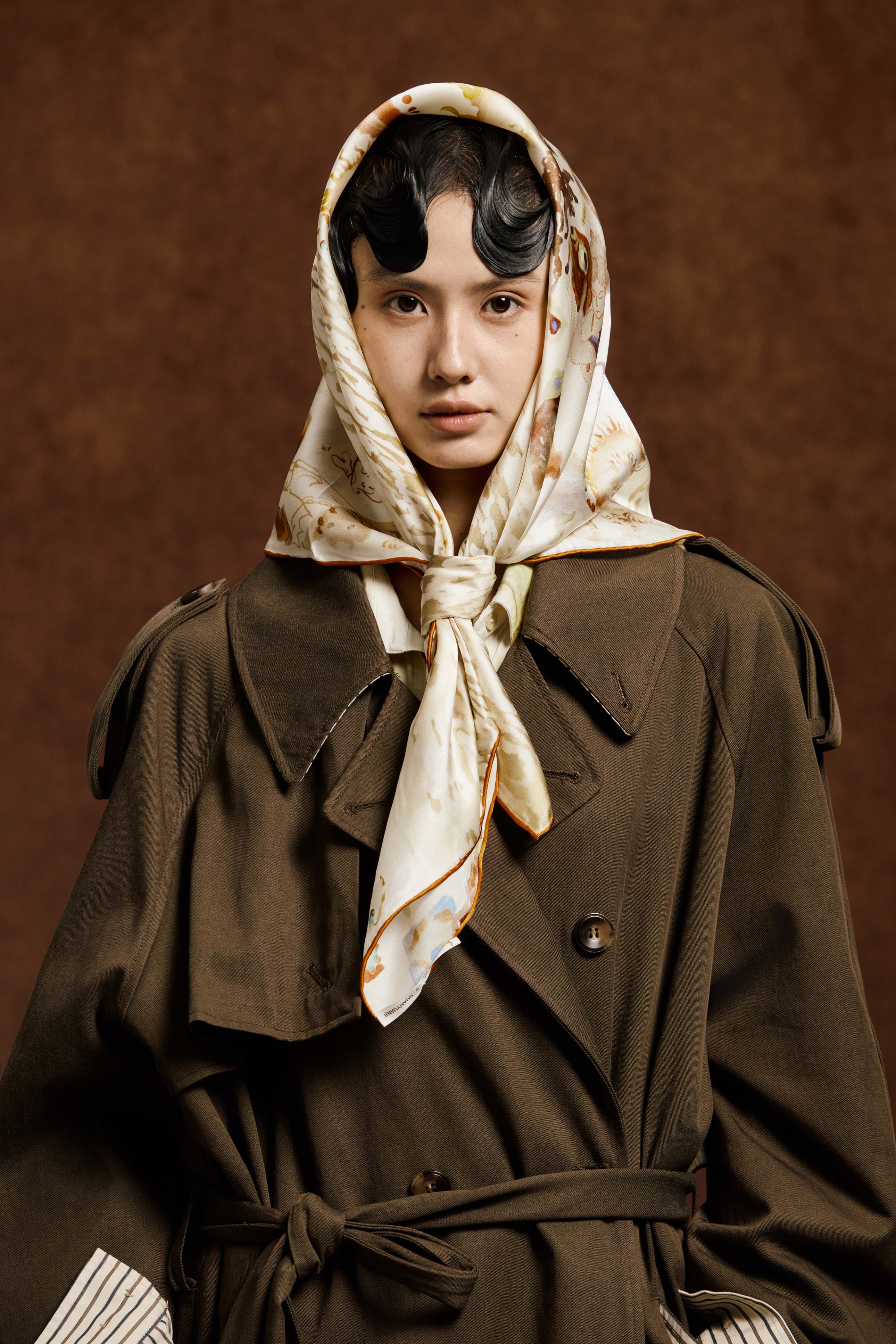 Nuwa Silk Scarf: Inspired by Chinese Mythology